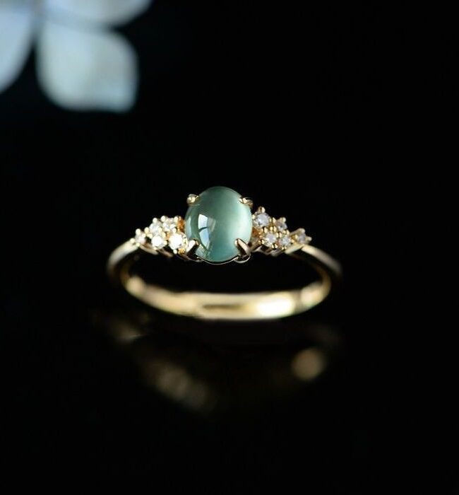 The Cyrielle Adjustable Chalcedony Diamond Ring – La Rose Couture Jewellery & Accessories