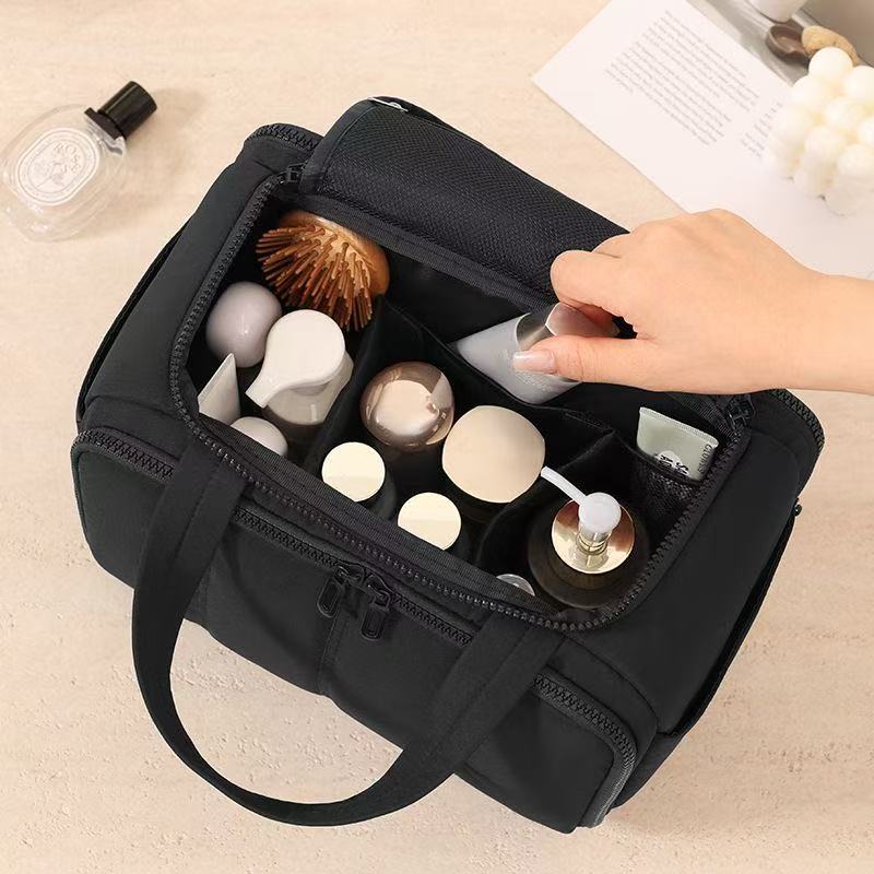 Quilted Travel Makeup Bag - Image 2