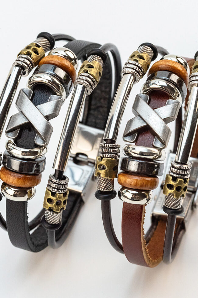 The Hermione Unisex Genuine Cowhide Leather Bracelet with Stainless Steel Clasp Simple Stylish Jewelry – La Rose Couture Jewellery & Accessories