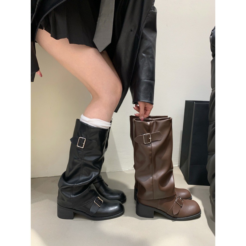 Over-The-Knee Boots for Women with Chunky Heels