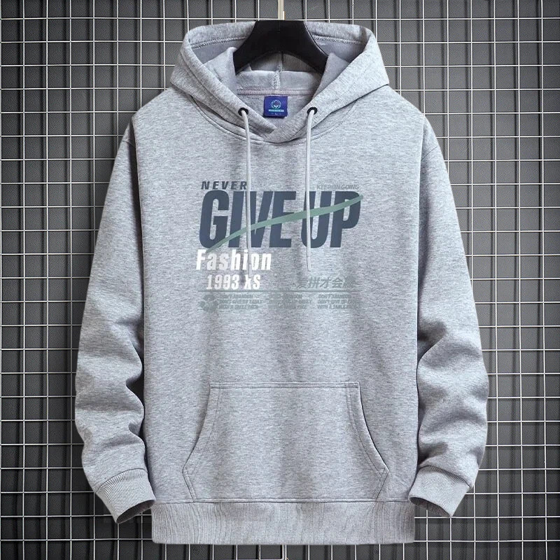 Mens Fleece Lined Hooded Sweatshirt