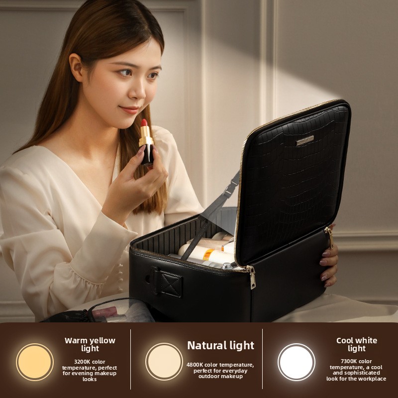 LED Light Makeup Box with Mirror - Image 5