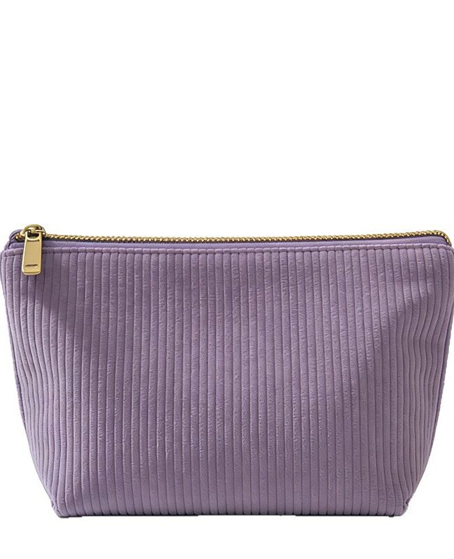 The Amandine Large Capacity Corduroy Clutch Makeup Pouch Detail – La Rose Couture Handbags & Clutches