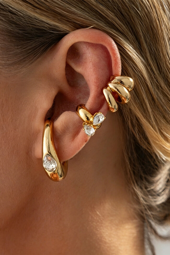 Metal Polished Waterdrop Earrings – La Rose Couture Jewellery & Accessories