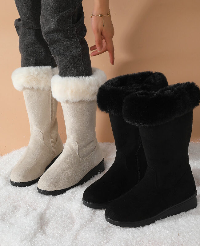 The Pauline High Top Winter Boots Detail – La Rose Couture Shoes & Footwear