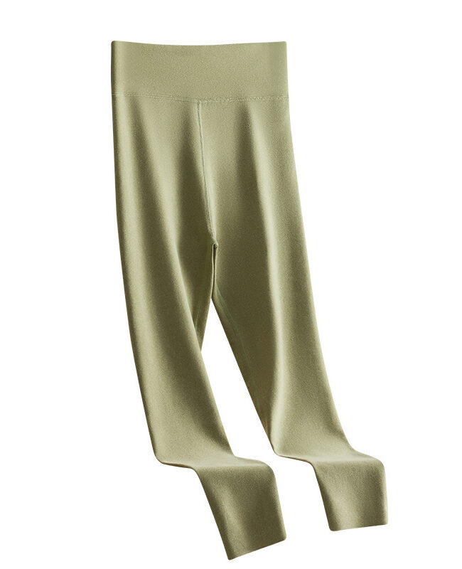 The Oceane Cashmere Silk Thermal Leggings Seamless Fleece Lined Base Layer Pants Detail – La Rose Couture Trousers & Skirts