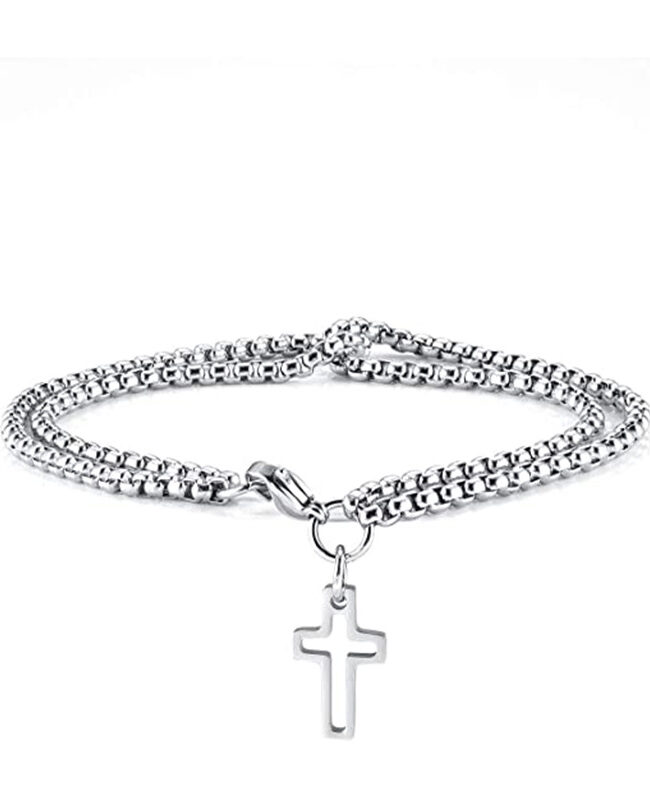 The Helene Stainless Steel Bracelet Double Layer Personalized Detail – La Rose Couture Jewellery & Accessories