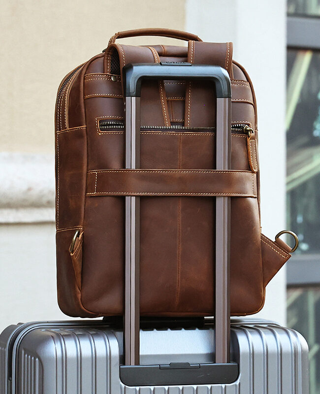 The Anais Large Capacity Travel Backpack Detail – La Rose Couture Handbags & Clutches