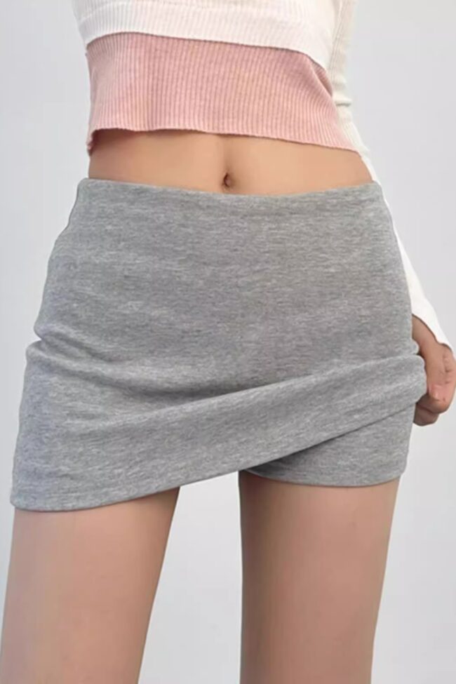 The Clemence High Waisted a Line Mini Skirt Summer Slim Detail – La Rose Couture Trousers & Skirts
