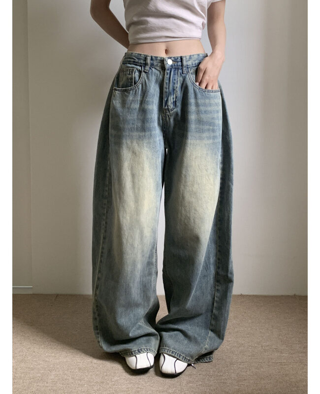 The Manon 个性牛仔裤 Silhouette Detail – La Rose Couture Trousers & Skirts