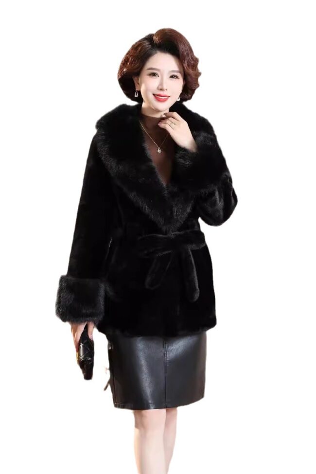 The Cecile Faux Fur Collar Jacket Detail – La Rose Couture Coats & Jackets