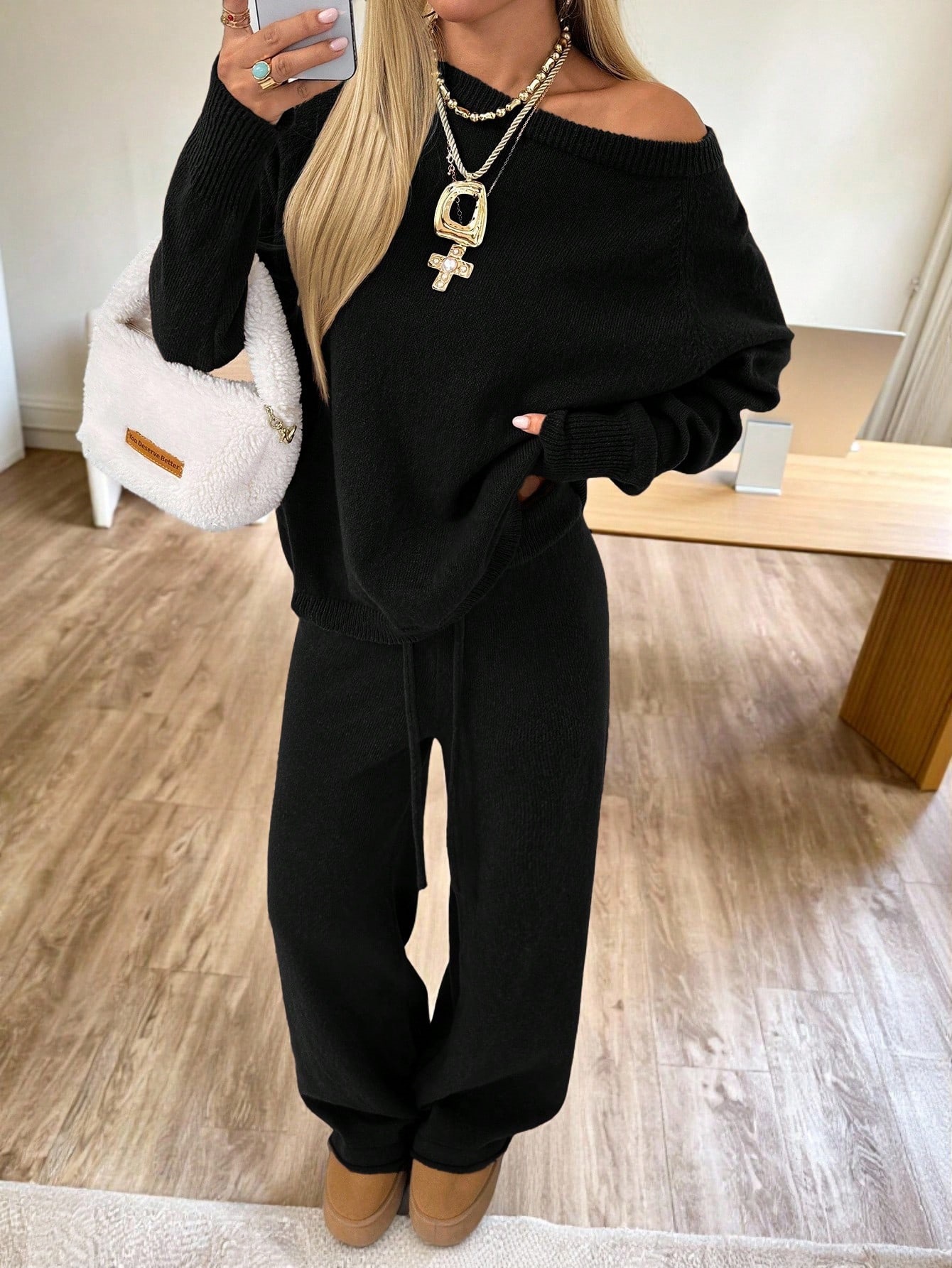 Loose-fitting long-sleeve wide-leg pants - Image 5