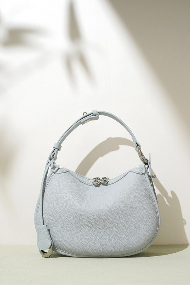 The Aurore Leather Bag – La Rose Couture Handbags & Clutches