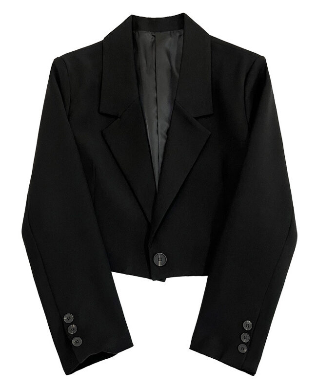 The Genevieve Casual Suit Jacket Detail – La Rose Couture Coats & Jackets