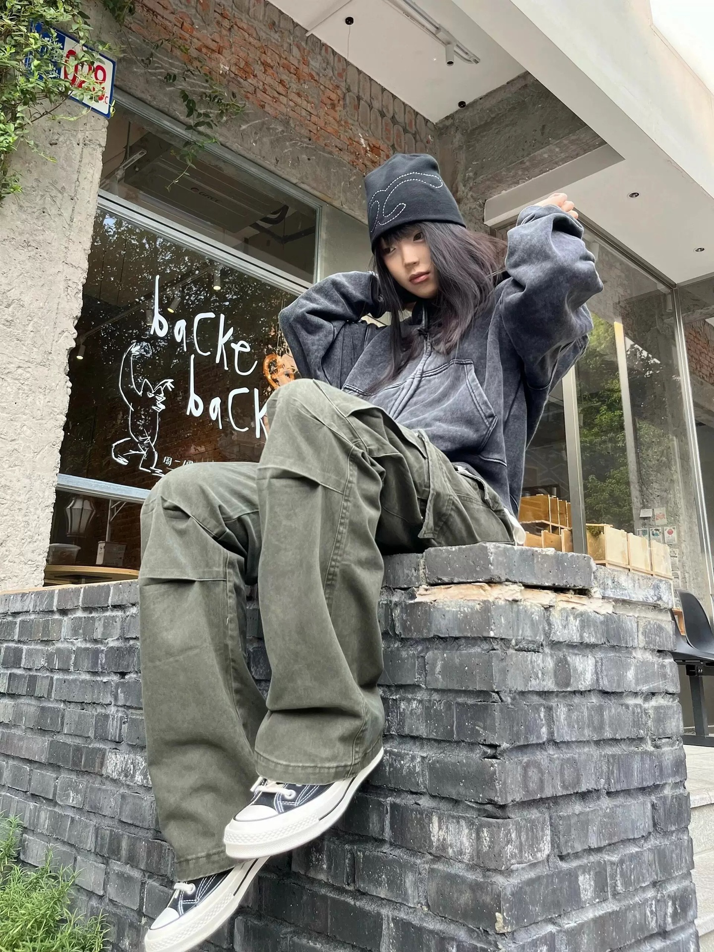 Men's Heavyweight Washed Cotton Zip-Up Hooded Sweatshirt - Image 5
