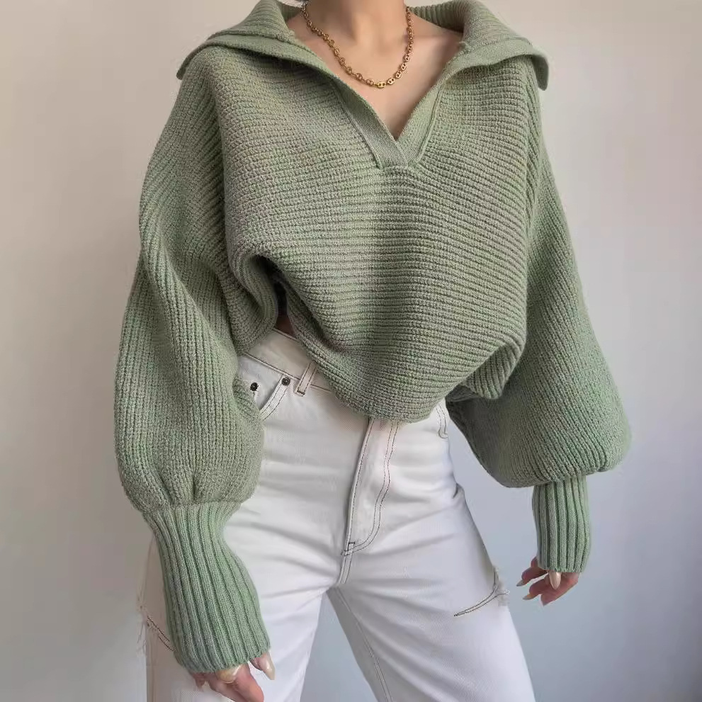 Womens Loose Pullover Sweater - Image 5
