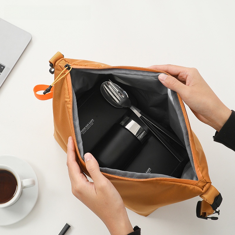 Foldable Portable Insulated Lunch Bag Large Capacity Reusable Meal Tote - Image 4