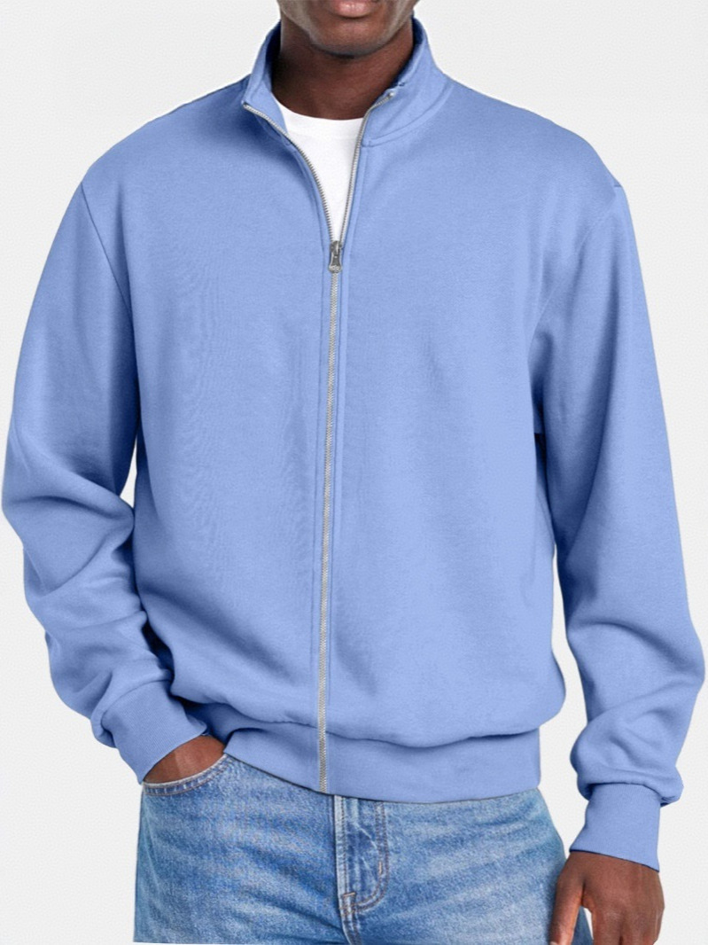 Stand-up collar sweatshirt