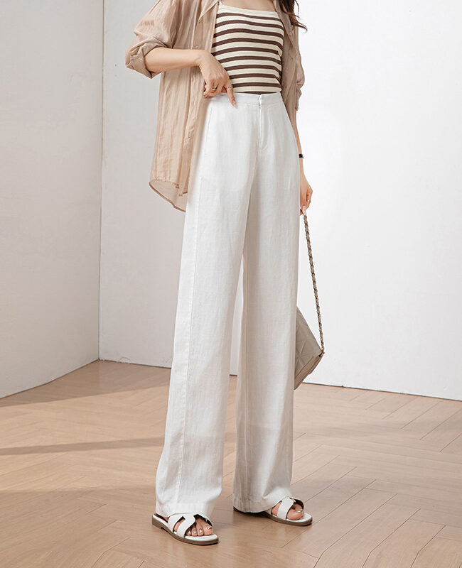 The Fabienne Tall Sized Casual Pants Detail – La Rose Couture Trousers & Skirts