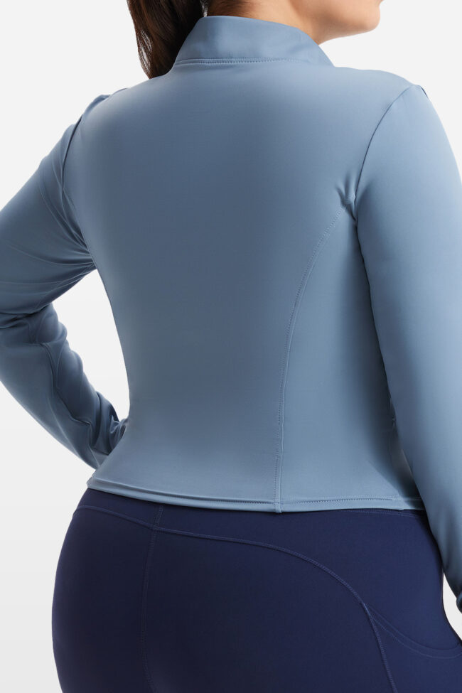 The Isaline High Elastic Sports Jacket – La Rose Couture Tops & Blouses