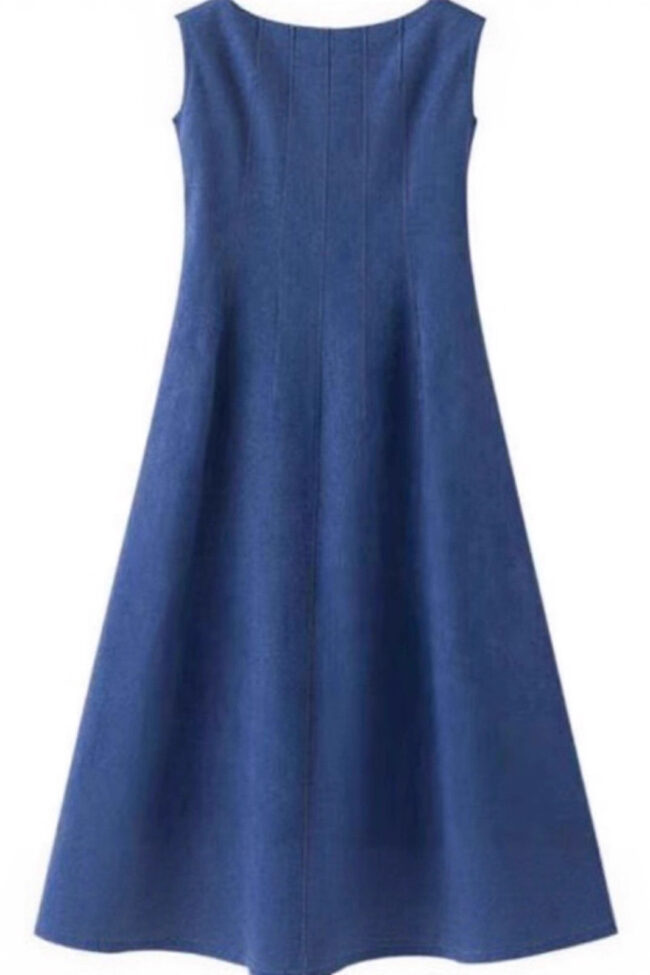 The Justine Denim Dress Detail – La Rose Couture Dresses & Gowns