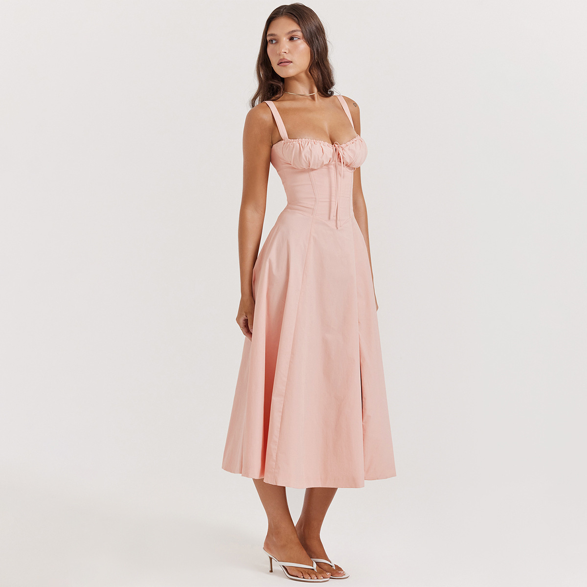 Strap Waist Sling Dress - Image 2