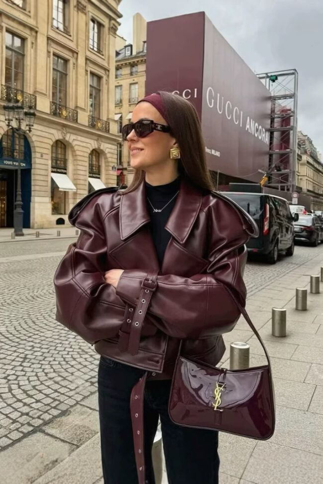 The Genevieve Adjustable Sleeves Retro Lapel Jacket – La Rose Couture Coats & Jackets