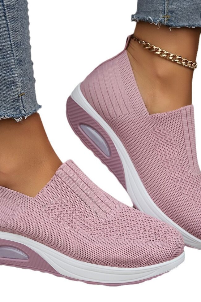 The Amelie Breathable Fly Knit Slip on Rocking Shoes with Air Cushion Detail – La Rose Couture Shoes & Footwear