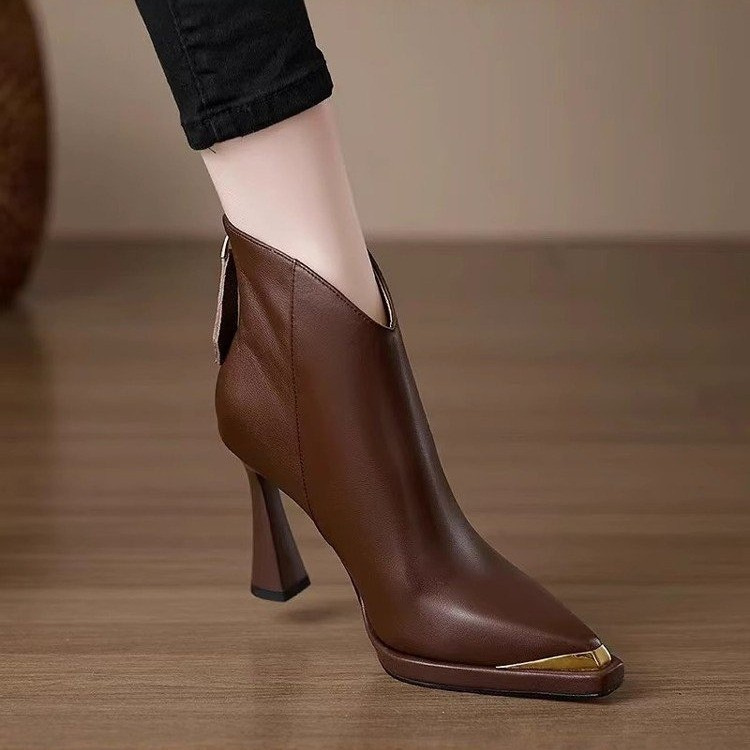 Womens Elegant High Heel Boots
