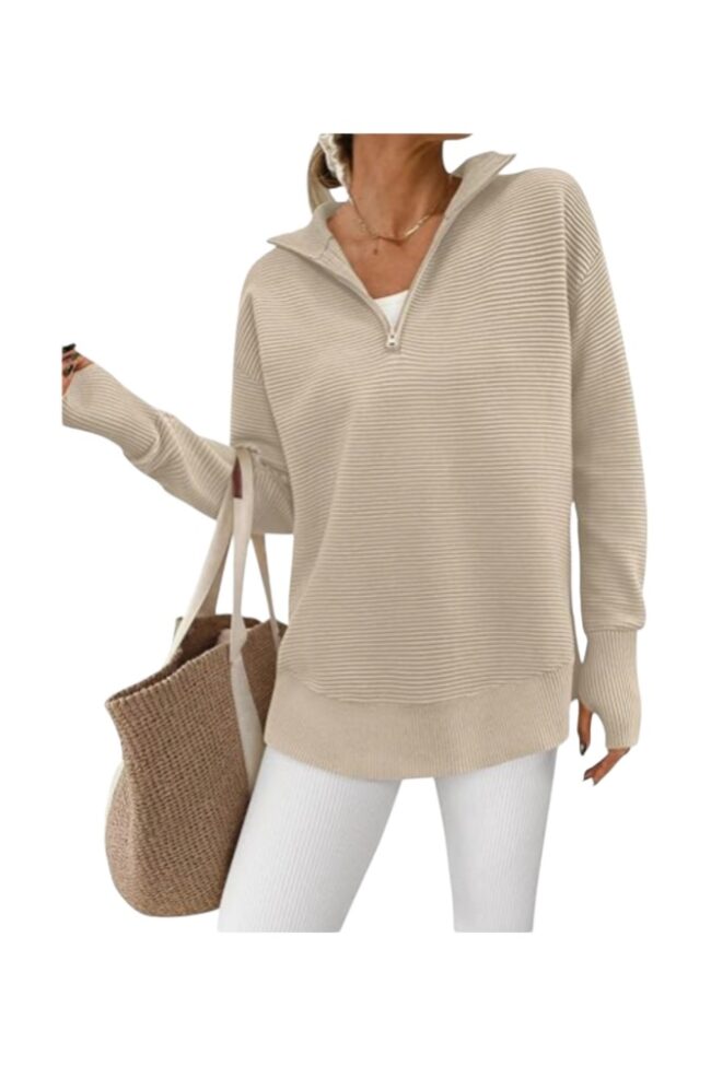 The Ines Casual Knit Sweater – La Rose Couture Tops & Blouses