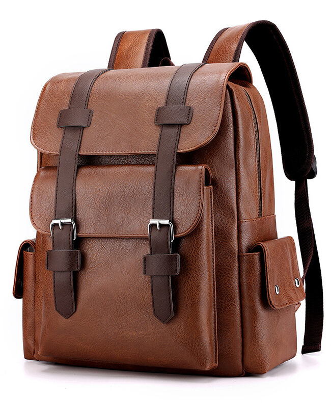 The Cecile Soft Pu Unisex Laptop Backpack Detail – La Rose Couture Handbags & Clutches