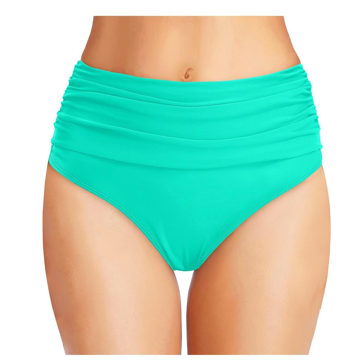 High Waist Bikini Swim Briefs