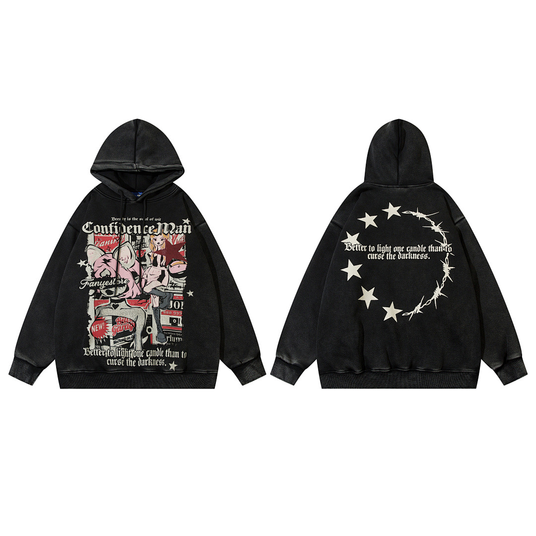 Fleece Lined Hooded Sweatshirt - Image 3