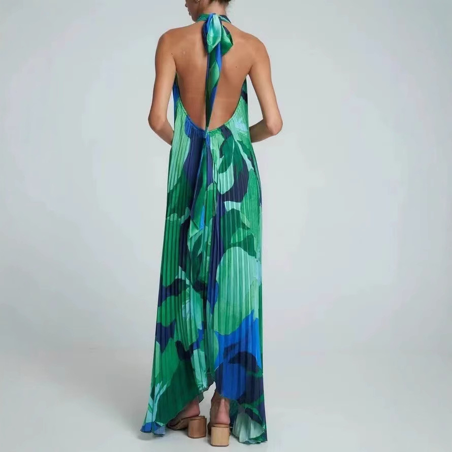 Neck Flared Dress - Image 2