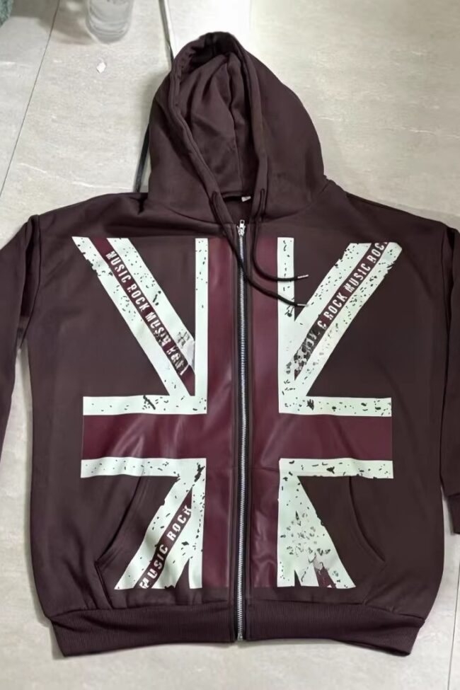 Rice Frame Zipper Hoodie Detail – La Rose Couture Tops & Blouses