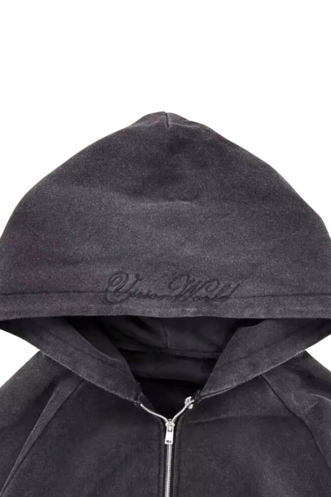 The Aurore Letter Print Hooded Sweatshirt Detail – La Rose Couture Tops & Blouses