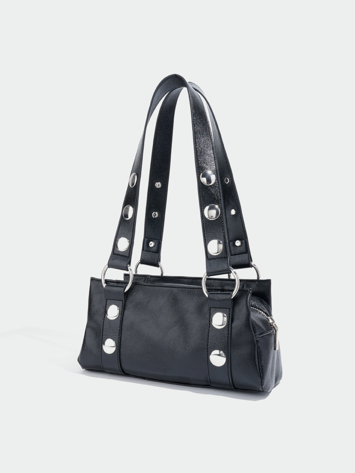 Trendy Rivet Pillow Shoulder Bag - Image 2