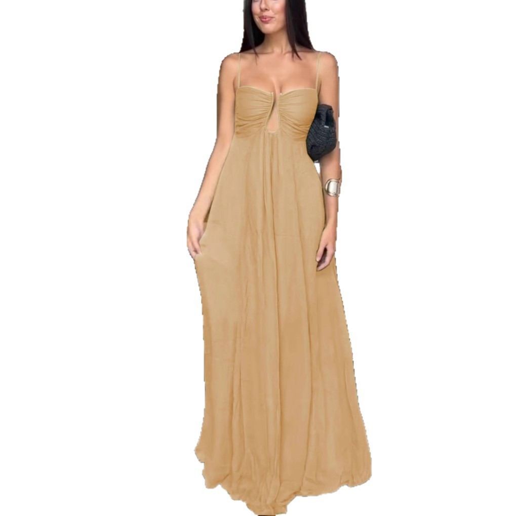 Womens Summer Spaghetti Strap Dress - Image 5