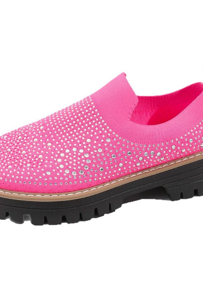 The Roxane Rhinestone Decorated Flat Sole Casual Shoes Detail – La Rose Couture Shoes & Footwear