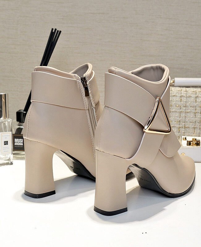 The Angele Boots Silhouette Detail – La Rose Couture Shoes & Footwear