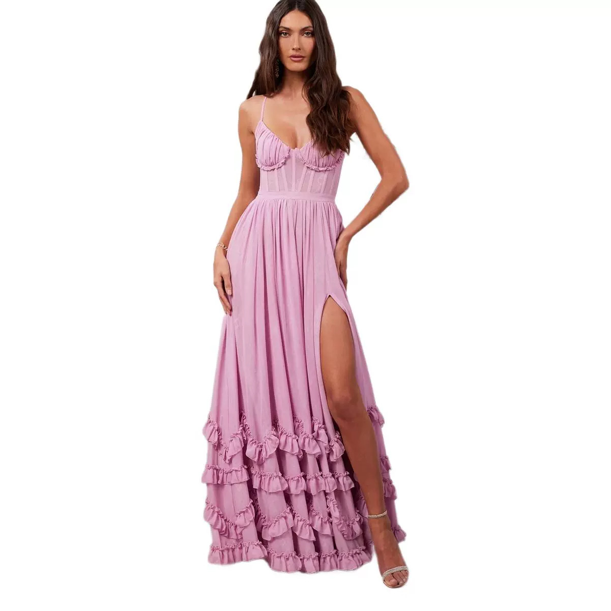 Womens Summer Sleeveless V-Neck Dress - Image 5