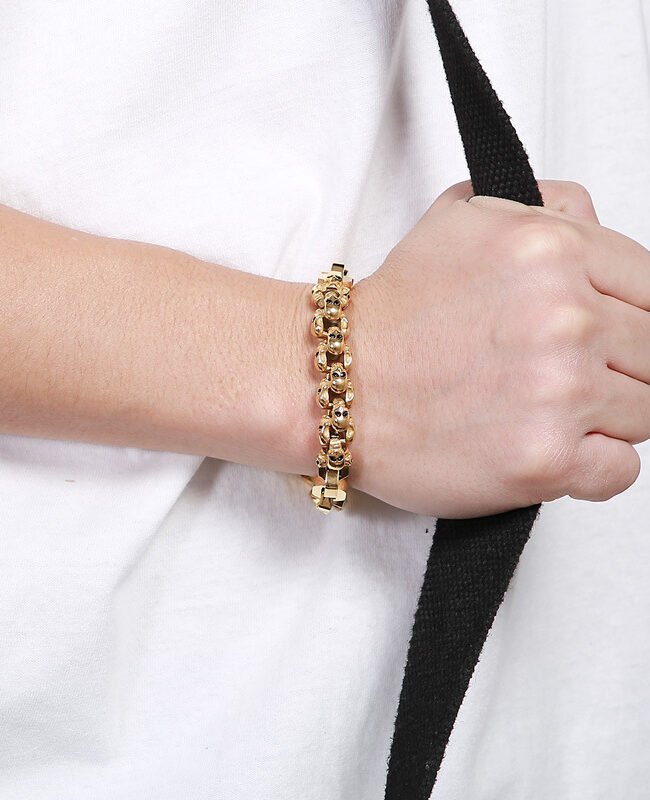 The Florine Electroplated Titanium Steel Bracelet Detail – La Rose Couture Jewellery & Accessories