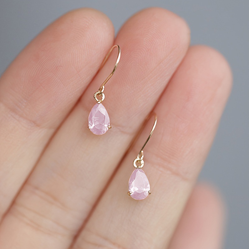 Teardrop Gemstone Earrings - Image 2