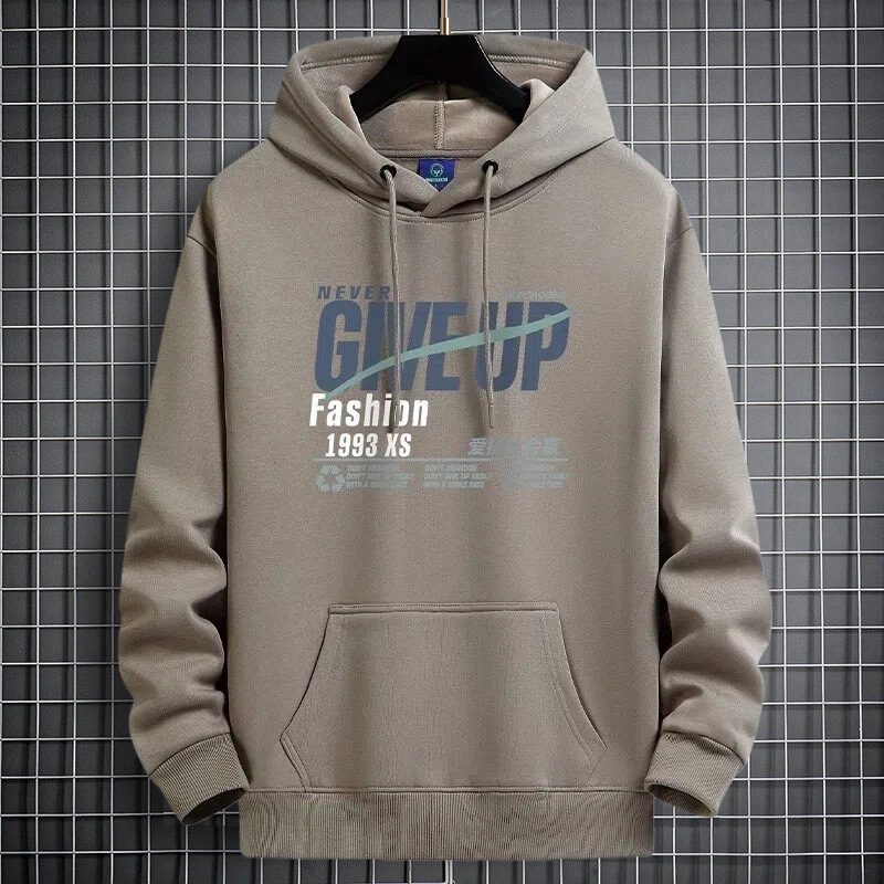 Mens Fleece Lined Hooded Sweatshirt - Image 3