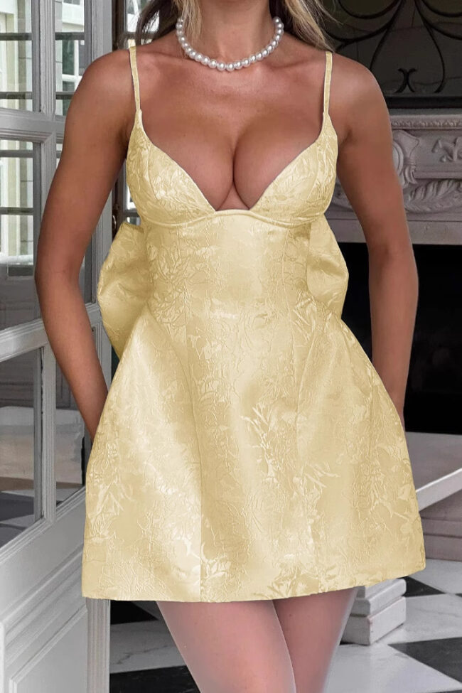The Berenice Bow Accent Dress – La Rose Couture Dresses & Gowns