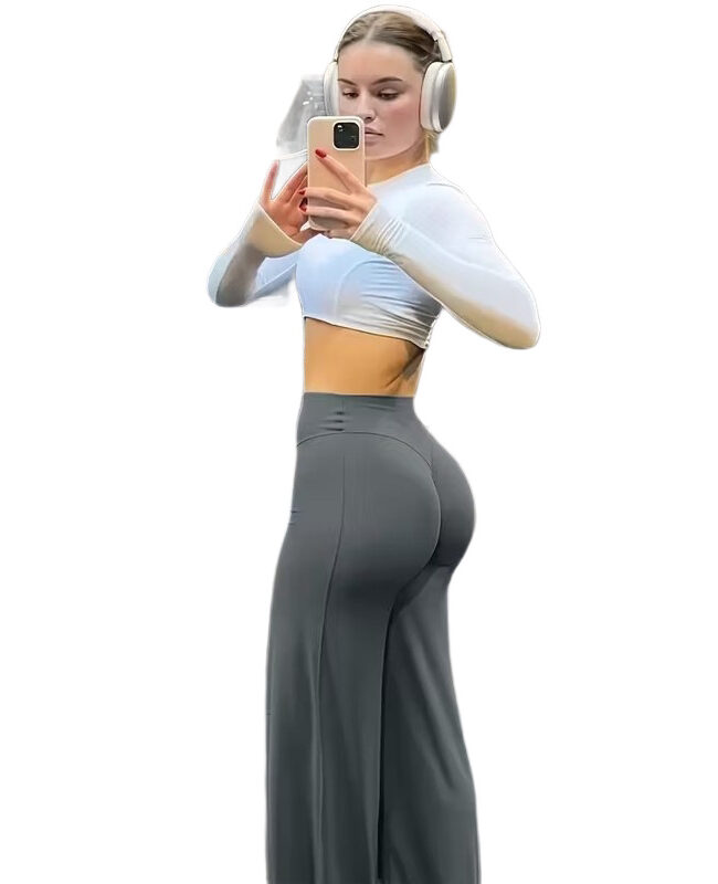 The Melanie High Waisted Yoga Pants with Tummy Control Detail – La Rose Couture Trousers & Skirts