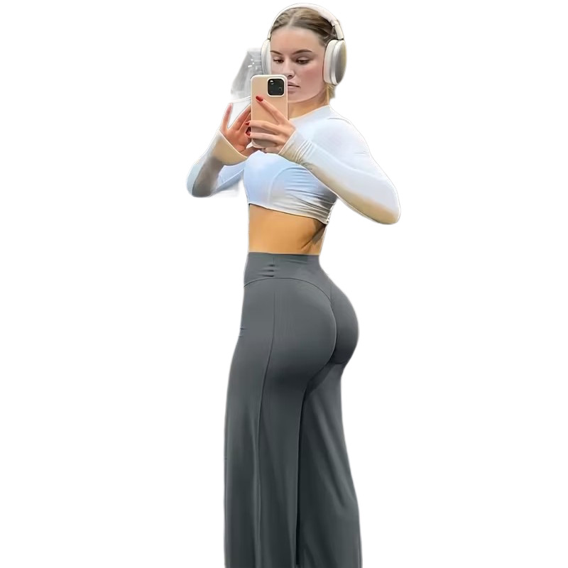 Women's High-Waisted Yoga Pants with Tummy Control - Image 4