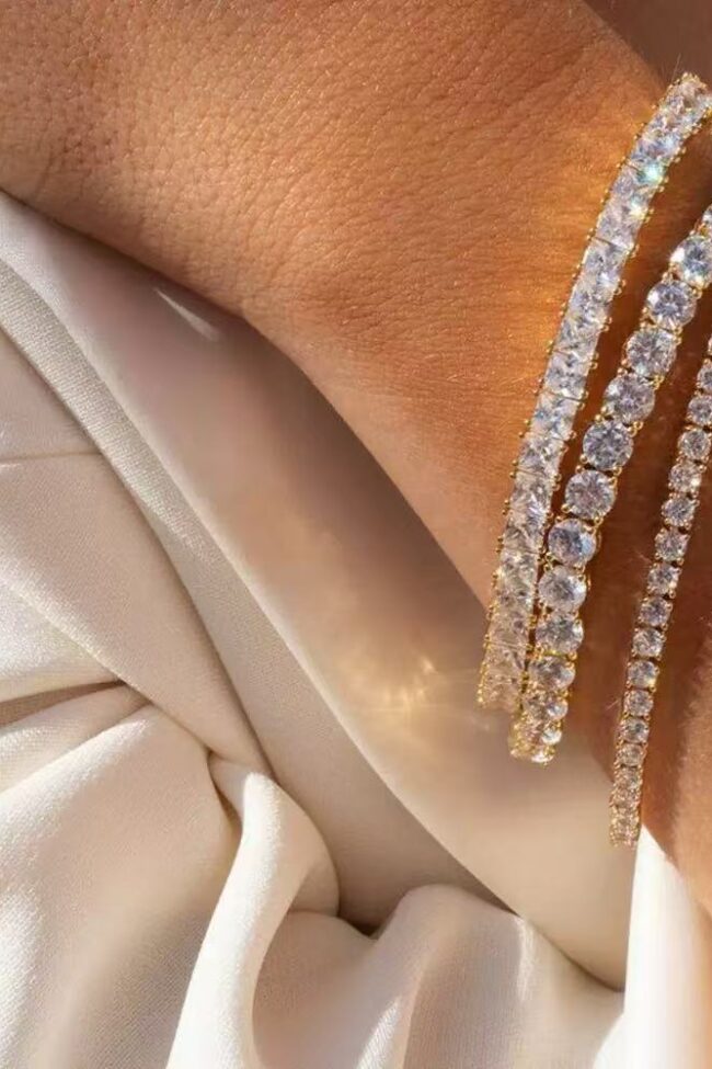 The Noemie Elegant Zirconia Tennis Bracelet – La Rose Couture Jewellery & Accessories