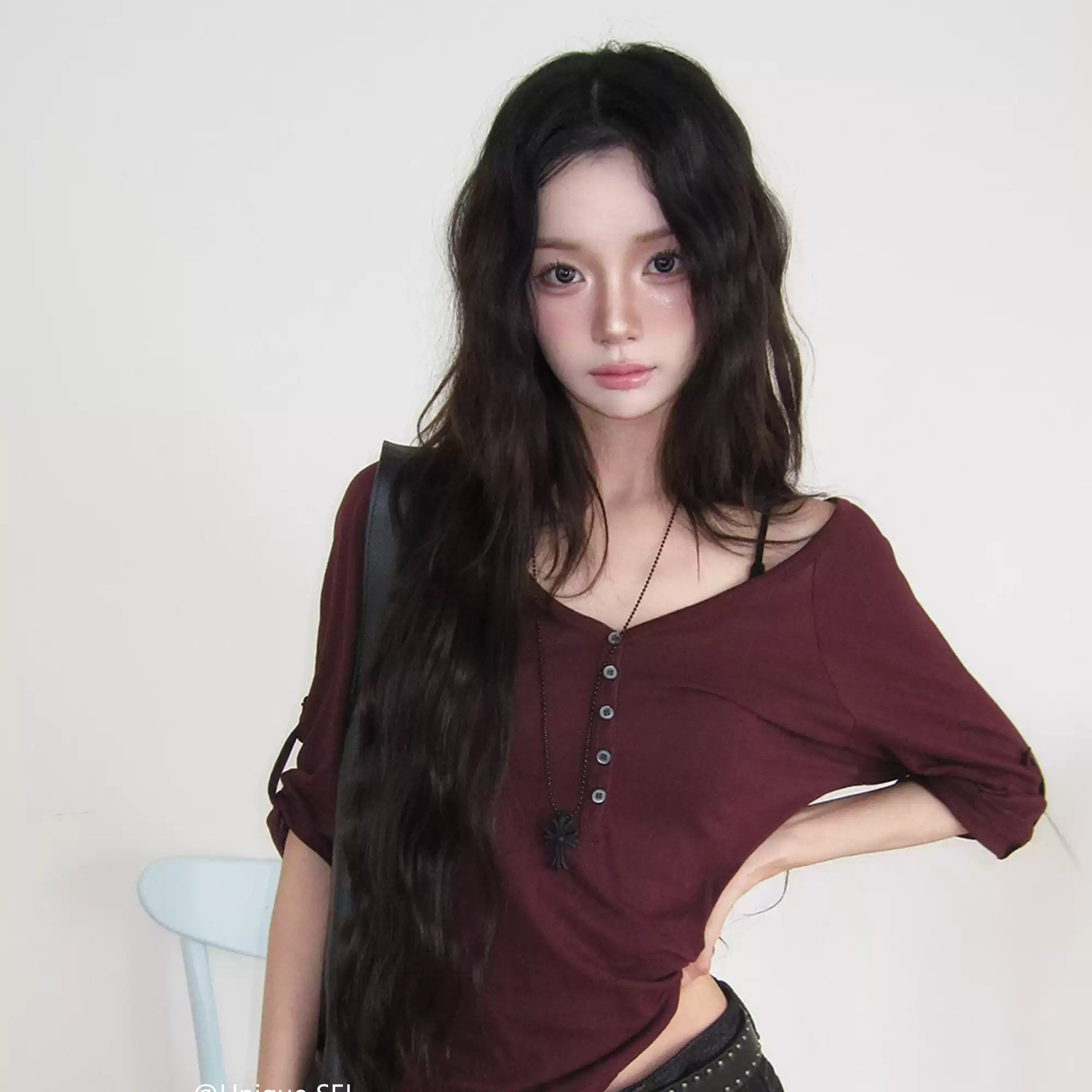 Women's Slim Fit Half Sleeve Lapel T-Shirt - Image 3