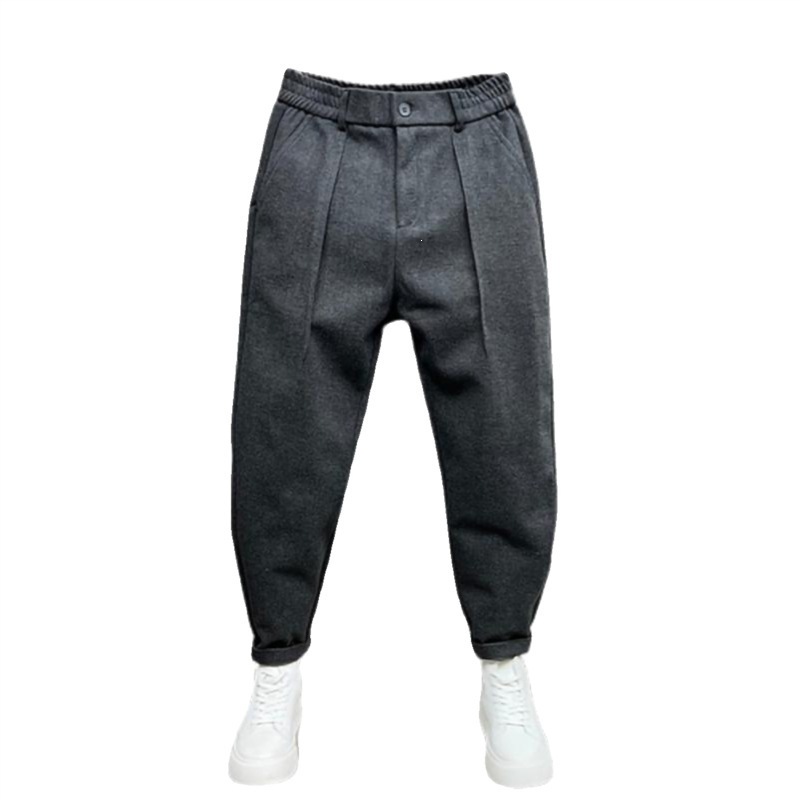 Mens Woolen Wide-Leg Harem Pants - Image 5